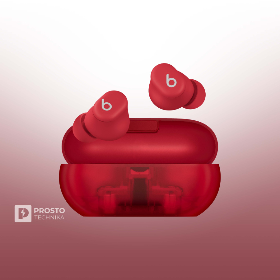 Beats Solo Buds Wireless Earphone - Transparent Red
